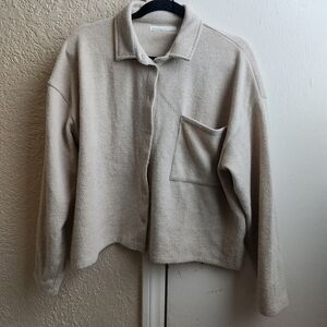 Oak + Fort- Knit Button Up Shirt